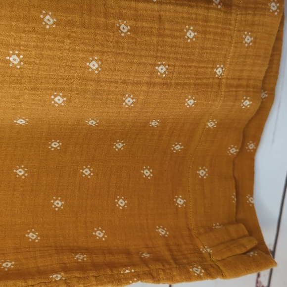 Wonderly Gold Gauze Wide Leg Pants Flowy Boho Lagenlook Plus Size 1X NWT Beachy - Picture 4 of 15